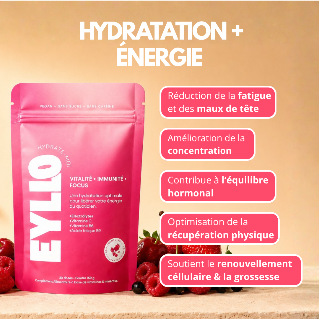 Poudre d'électrolytes - Saveur Fruits Rouges